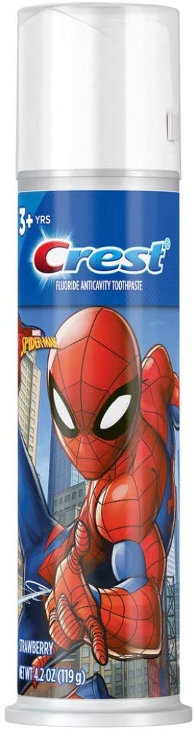 Crest Baby Spiderman Strawberry Toothpaste 4.2 oz (Pack of 2)